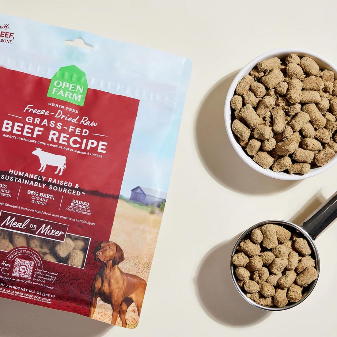 Open Farm Freeze Dried Raw Dog Food, Beef Bite-Sized Morsels