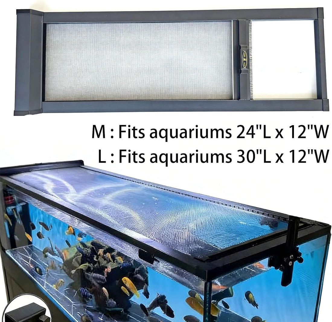Retractable Fish Tank Hoods 30 * 12 or 24 * 12in Fish Tank Lid