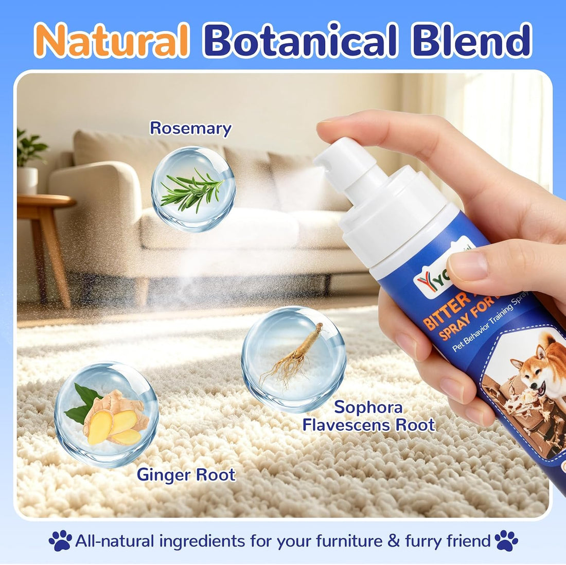 Bitter Apple Spray for Dogs, 150ML No Chew Spray for Dogs