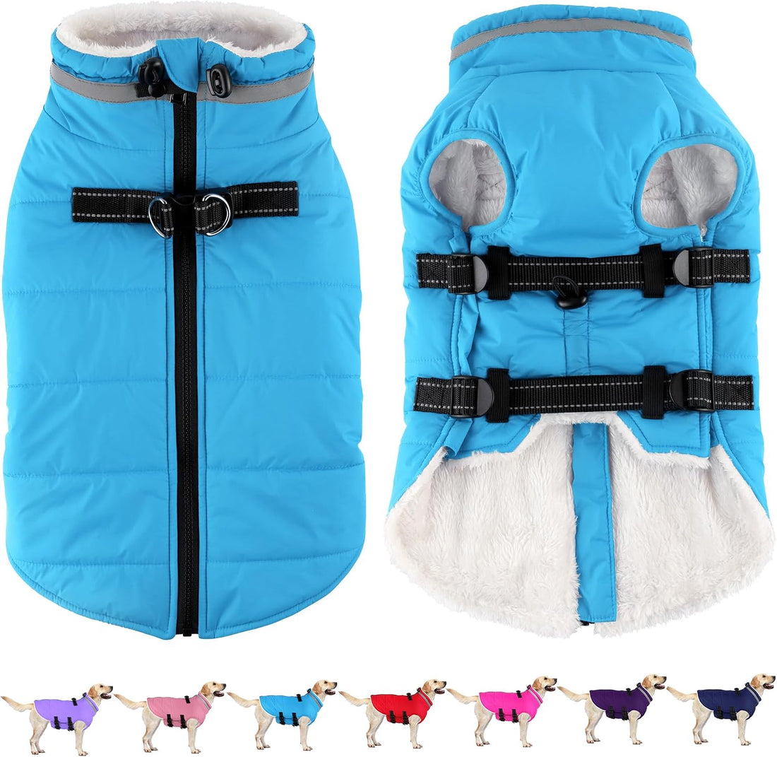 Dogcheer Dog Winter Coat with Harness