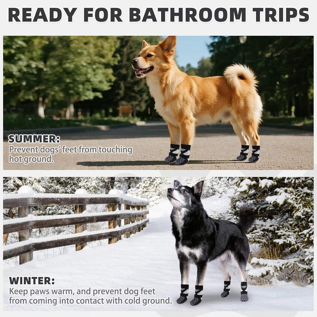 KOOLTAIL Dog Socks Shoes for Hot Pavement
