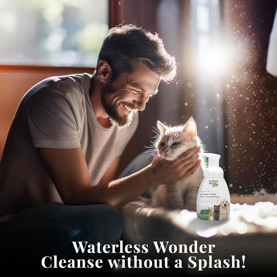 Citrus Magic Pet Rinse-Free Pet Shampoo, 8-Fluid Ounce