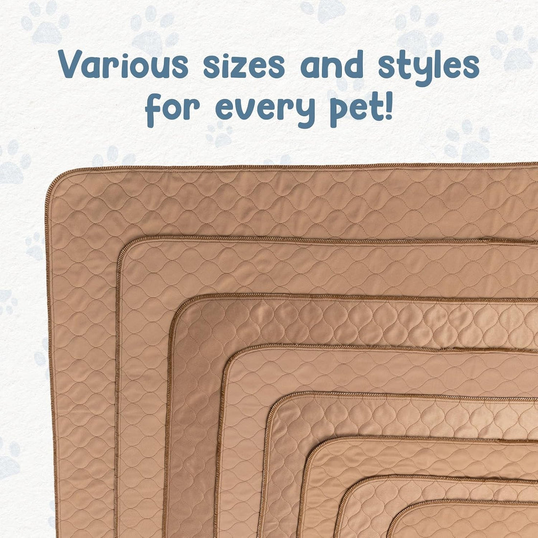 EZwhelp Reusable Dog Pee Pads, Washable Waterproof Mat 60x60 in