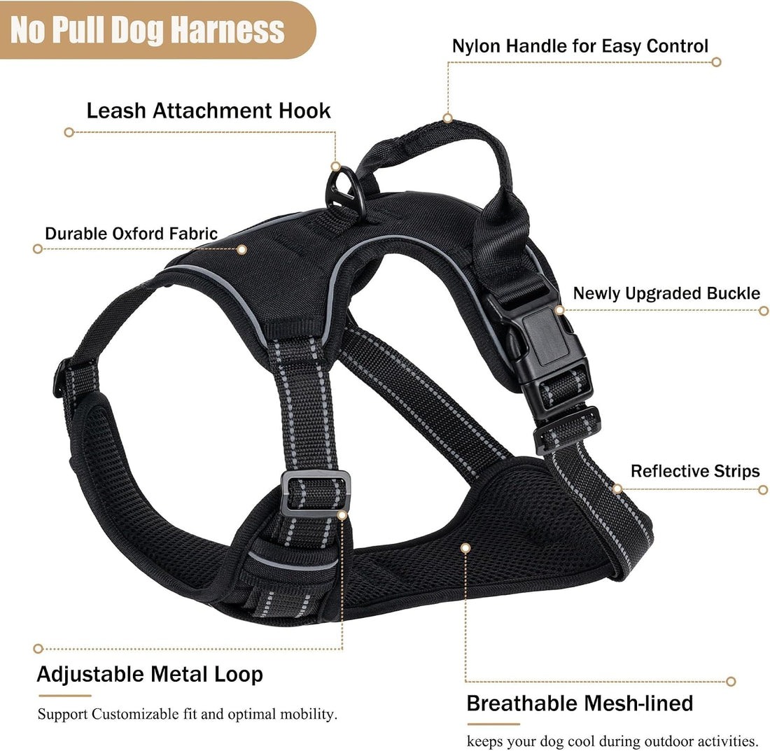 Dog Harness, No Pull Pet Vest for Large Dog, Easy On & Off