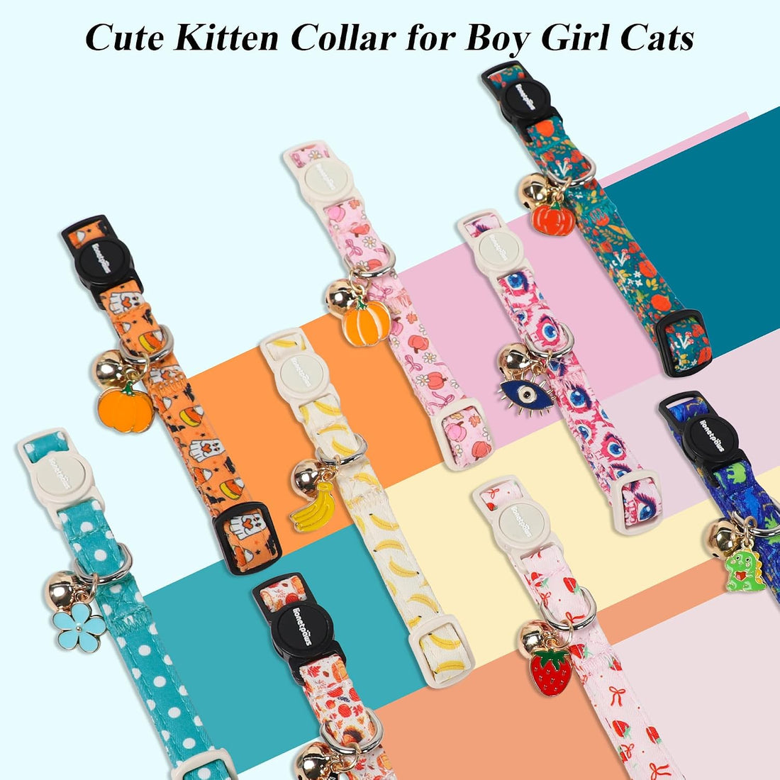 LIONET PAWS 2 Pack Breakaway Cat Collars
