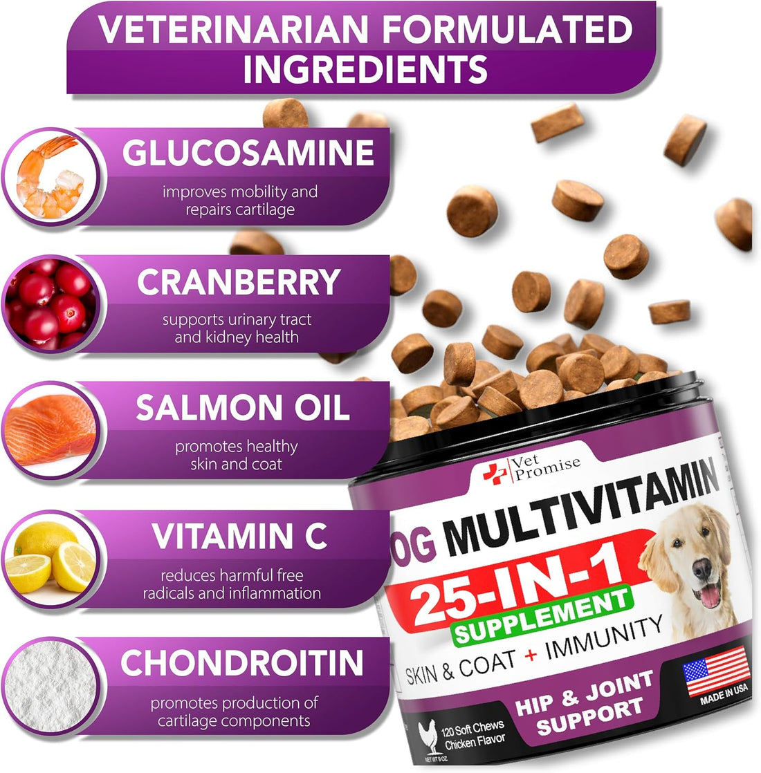Dog Multivitamin Chewable with Glucosamine
