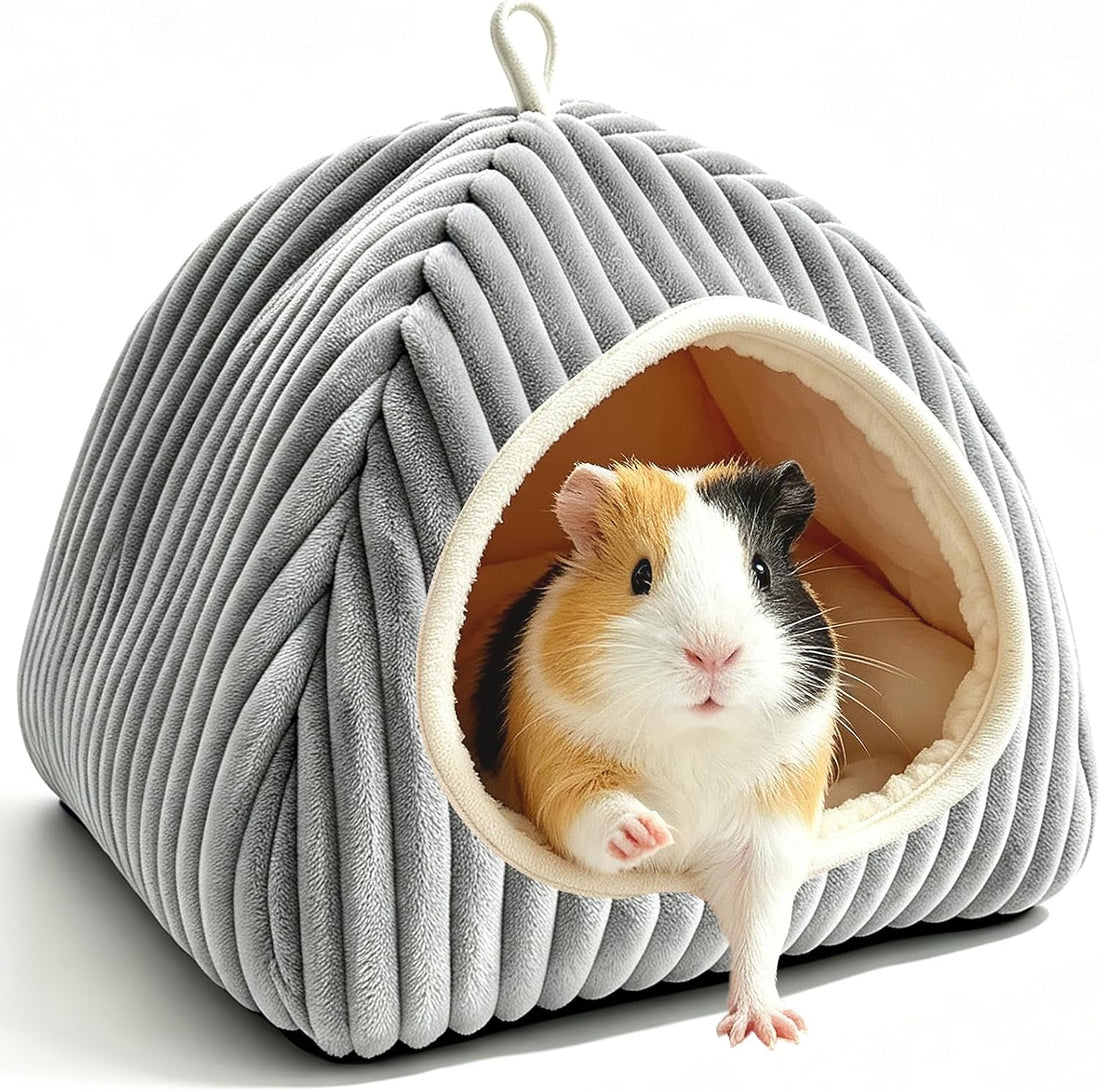 Guinea Pig Hideout Bed, Dwarf Bunny Enclosed Cave