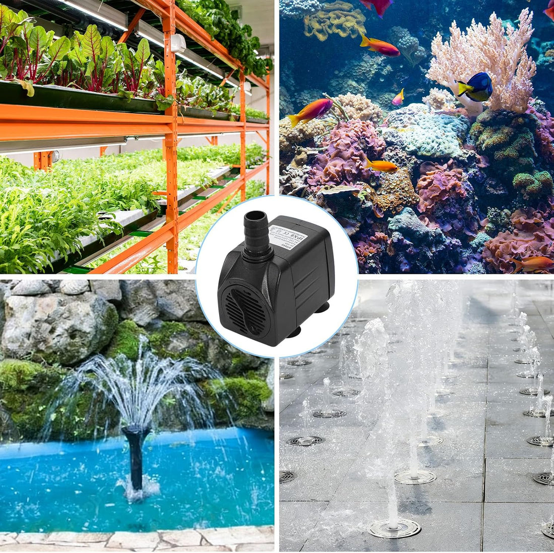 alizzy 400 GPH Fountain Pump, Durable Submersible Water Pump