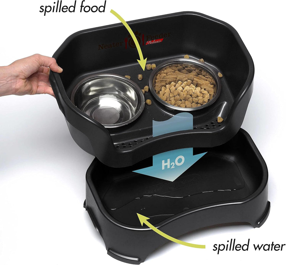Neater Pet Brands Neater Feeder Deluxe Mess Proof Dog Bowls Elevated