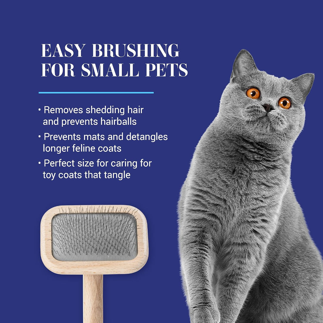 Chris Christensen Mark I Slicker Brush for Dogs, 12mm Pins