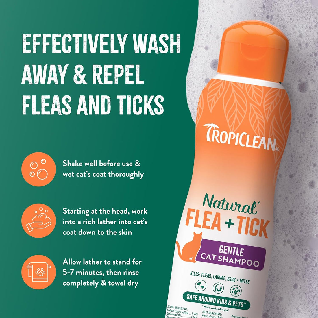TropiClean Gentle Flea Shampoo for Cats