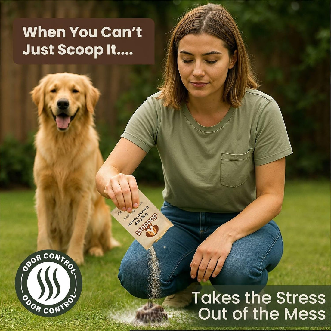 Dog Poop Powder, Poop Hardener, Solidifier, Biodegradable, Pet-Safe