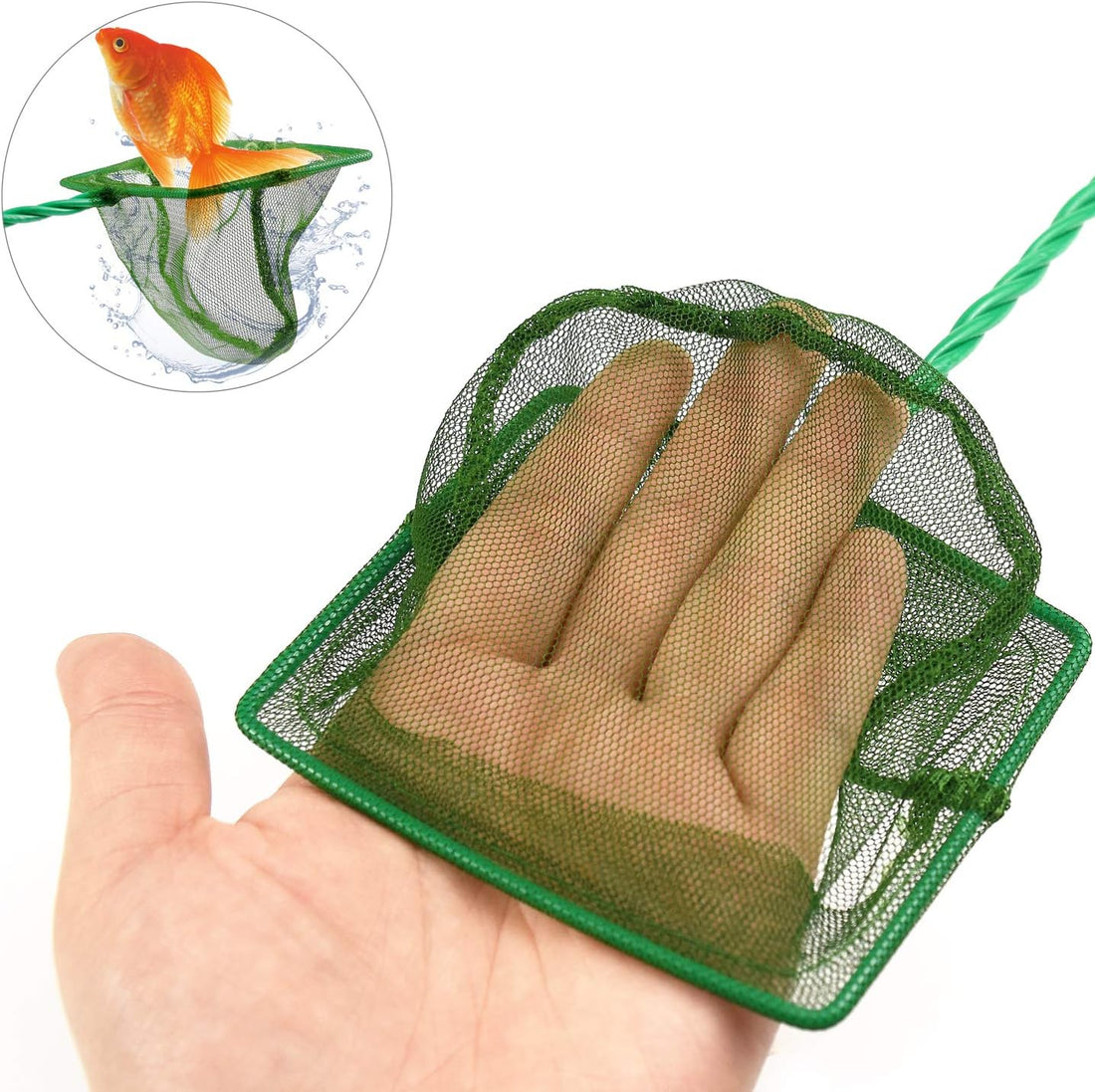 4Pcs Aquarium Fish Net, 4 Inch Quick Catch Mesh Nylon Fishing Nets