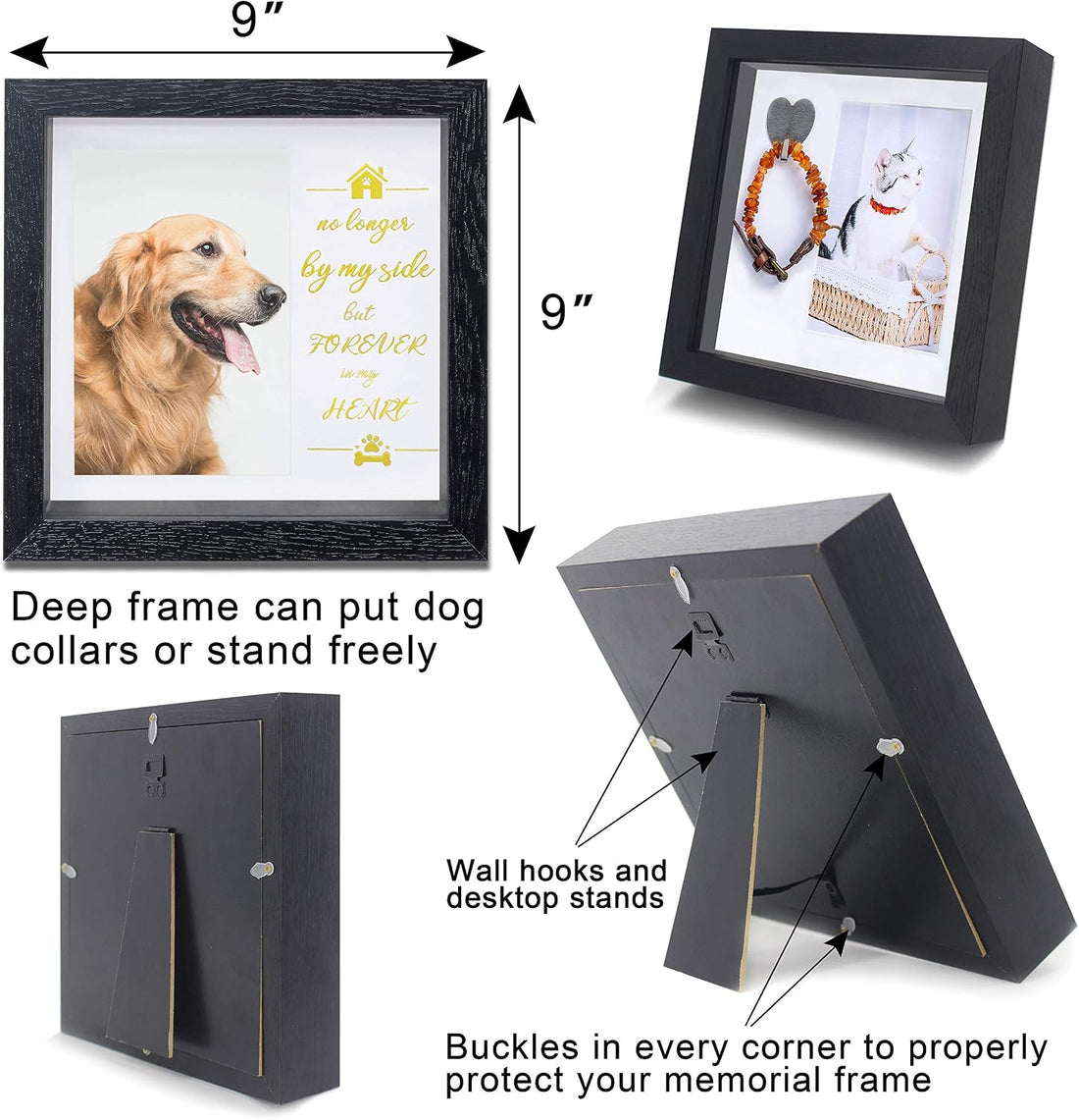 KCRasan Pet Picture Frame Memorial - Dog Memorial Sentiment Frame
