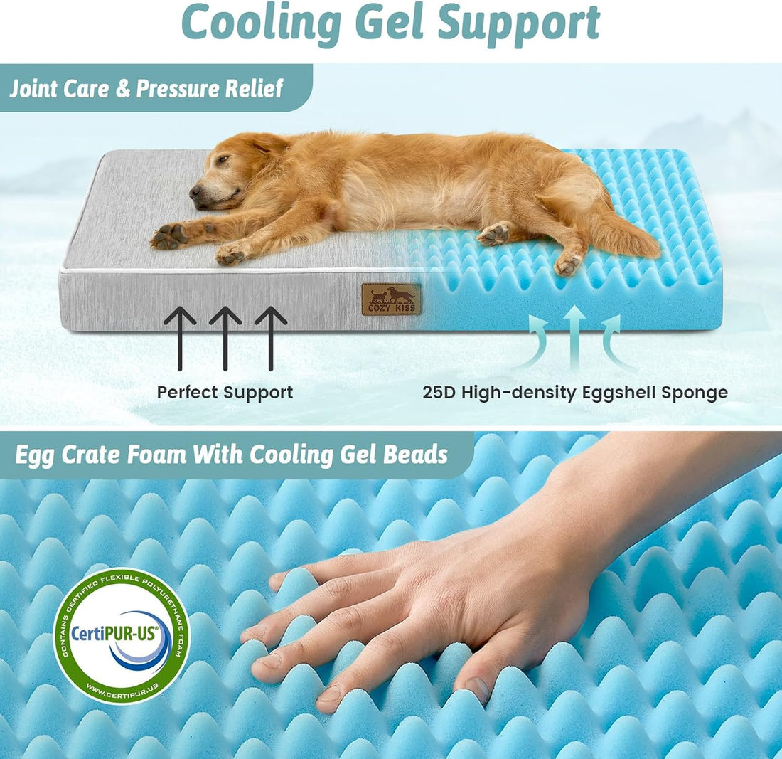 COZY KISS Cooling Dog Bed for Crate
