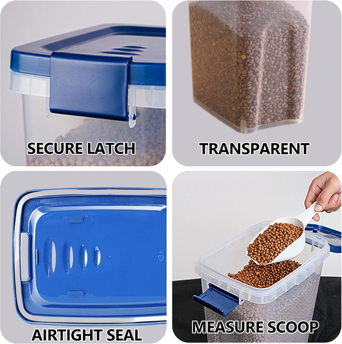 EIwichen Dog and Cat Food Storage Container with Scoop