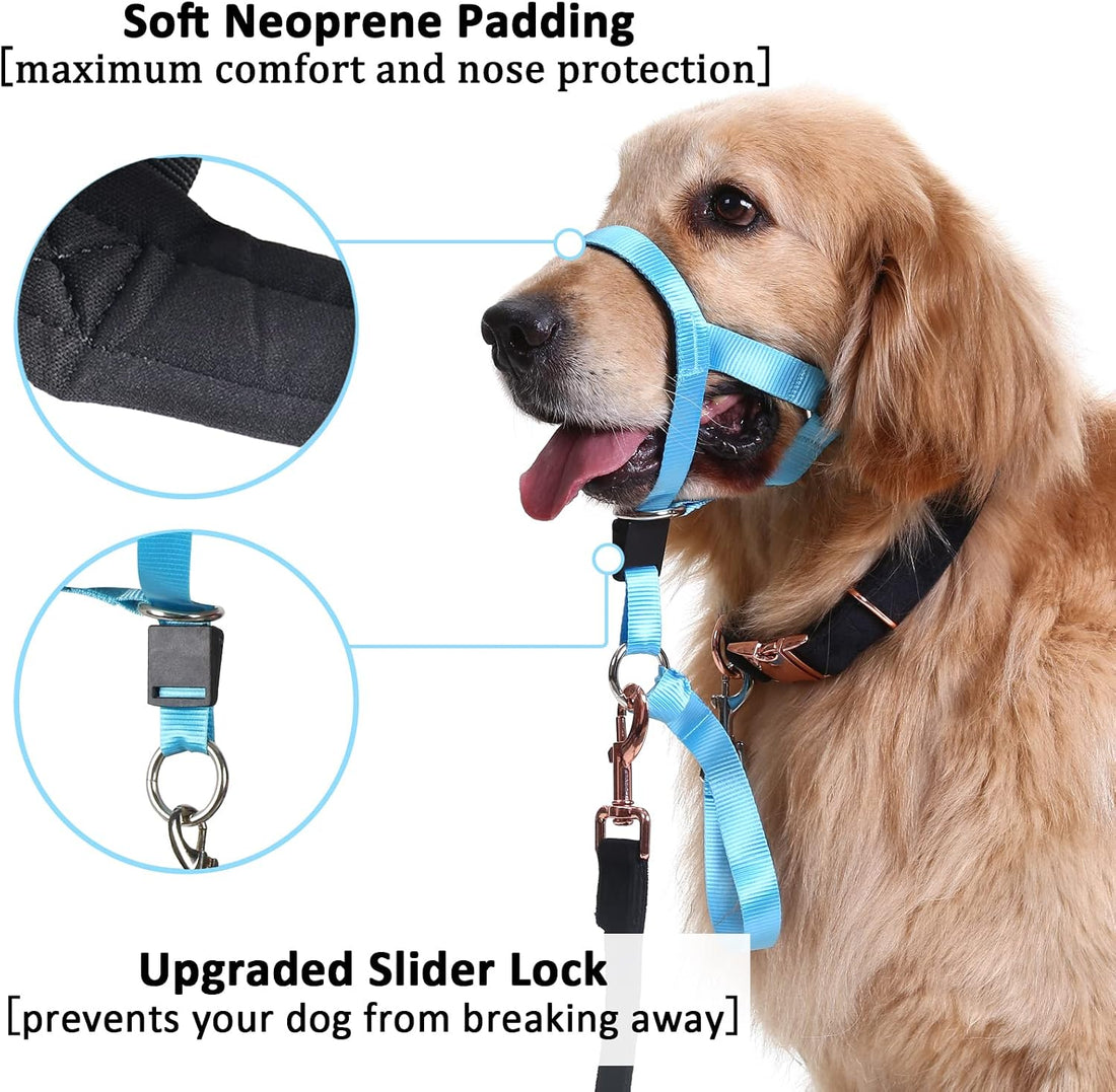 BARKLESS No-Pull Head Collar for Dogs Training & Walking Made Easy