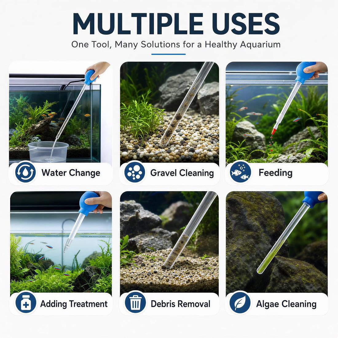 27.7IN Long Turkey Baster for Aquarium