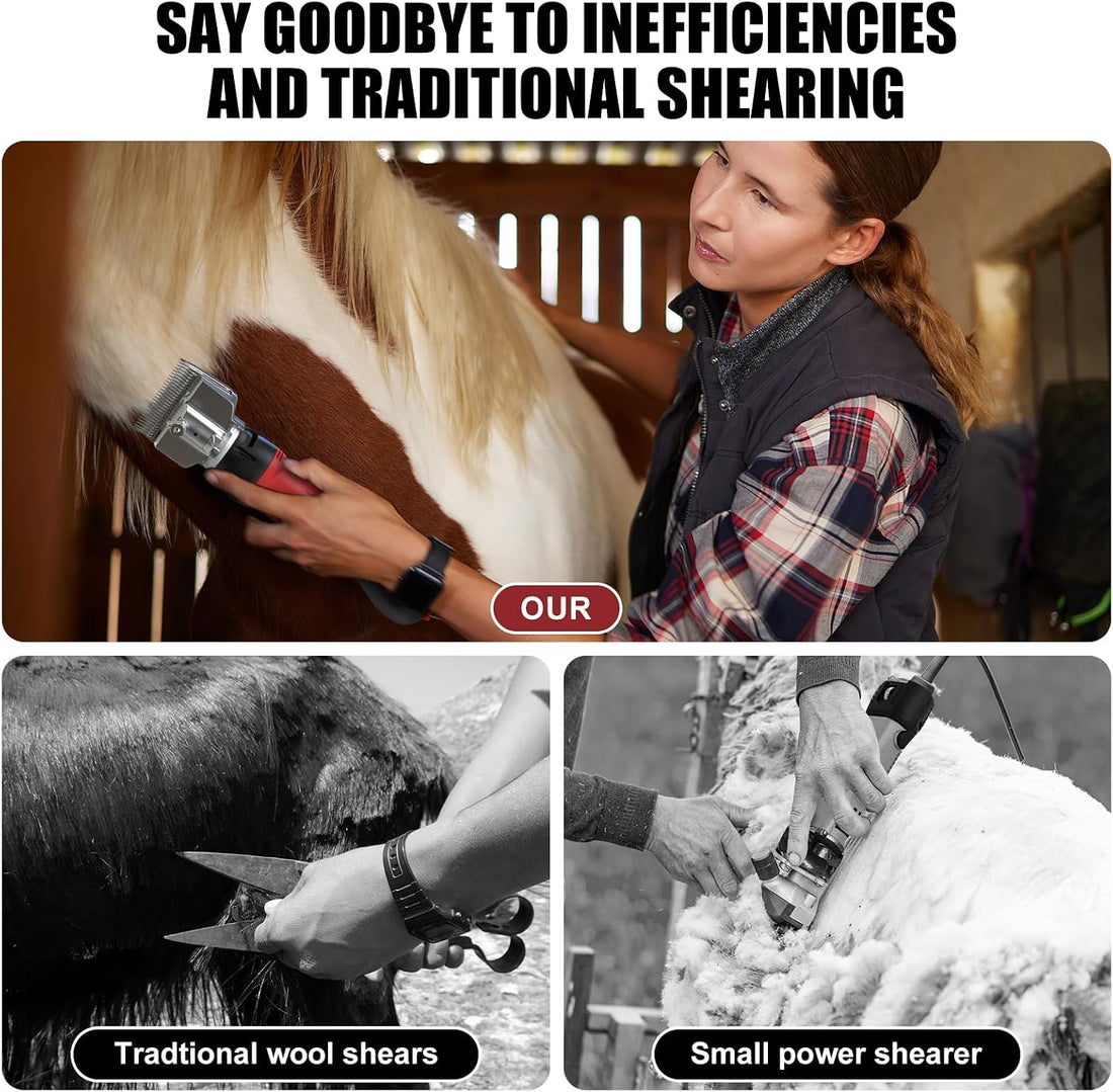 Horse Clippers,600W Professional Electric Horse Grooming Kit