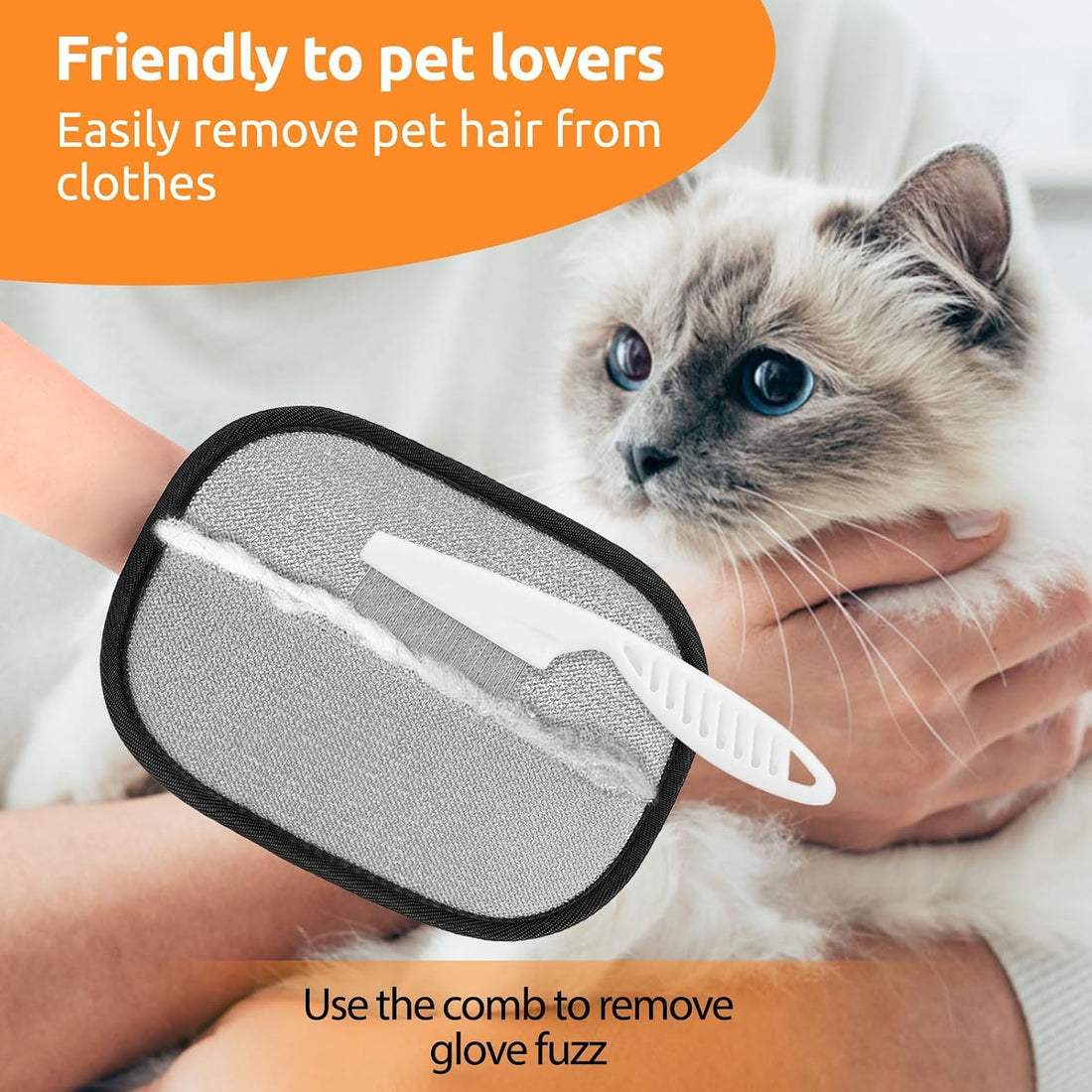 SAWMONG Pet Hair Removal Glove