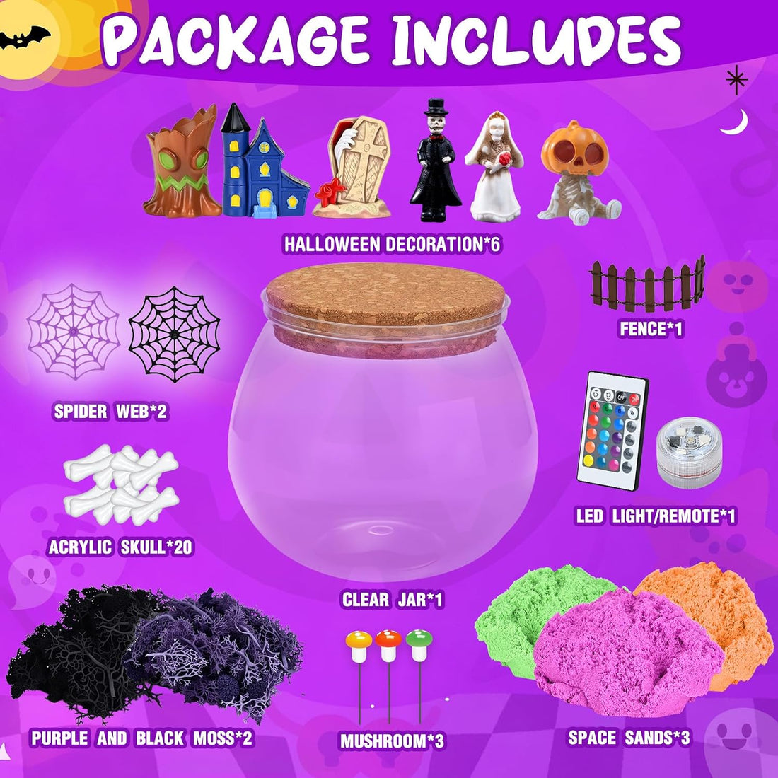 Halloween Terrarium Crafts Kit for Kids