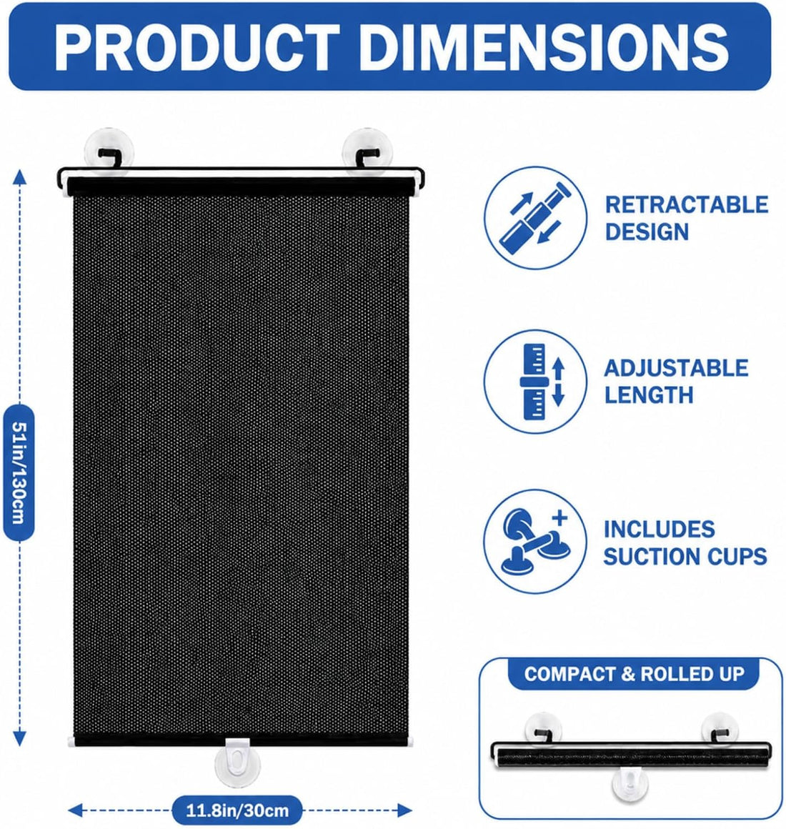 Mifoci Aquarium Light Blocker Retractable Fish Tank Background
