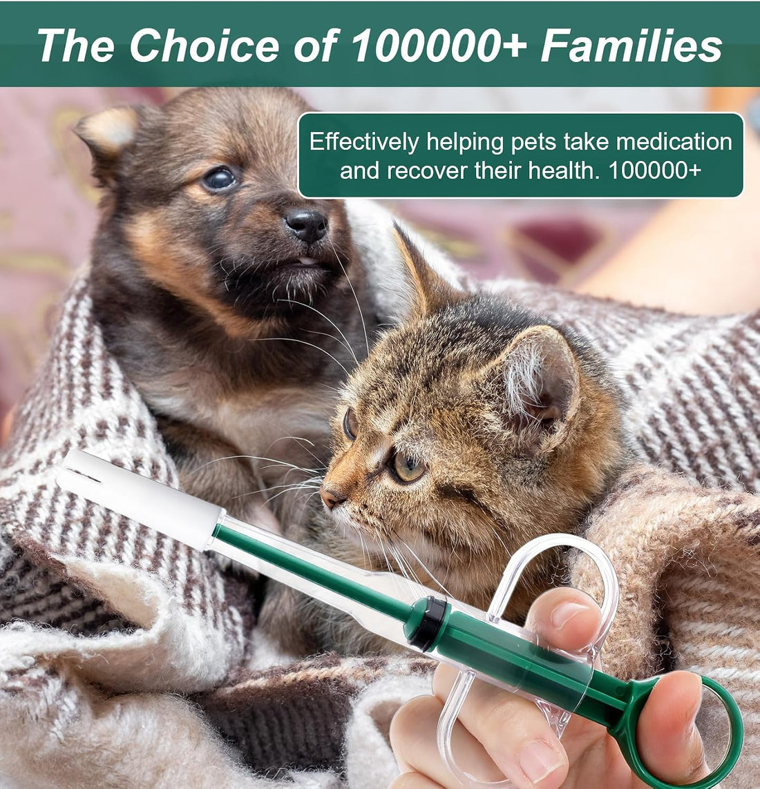 Pill Pockets for Cats, Cat Pill Shooter with Fixed Soft Tip