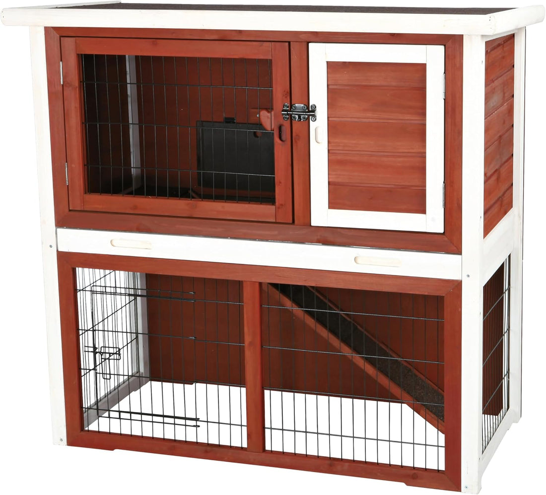 TRIXIE natura Outdoor Rabbit Hutch with Run