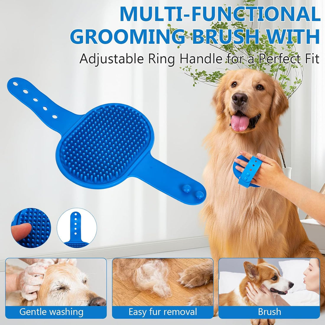 nooepc 6PCS Dog Washing Gloves Pet Grooming Gloves Dog Bath Supplies
