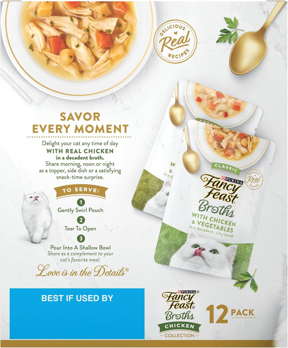 Purina Fancy Feast Chicken Broth Complement Lickable Grain Free Wet