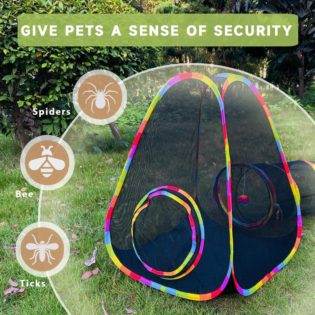 Outdoor Cat Enclosures, Cat Tunnels Catio Tents Cubes for Indoor Cats