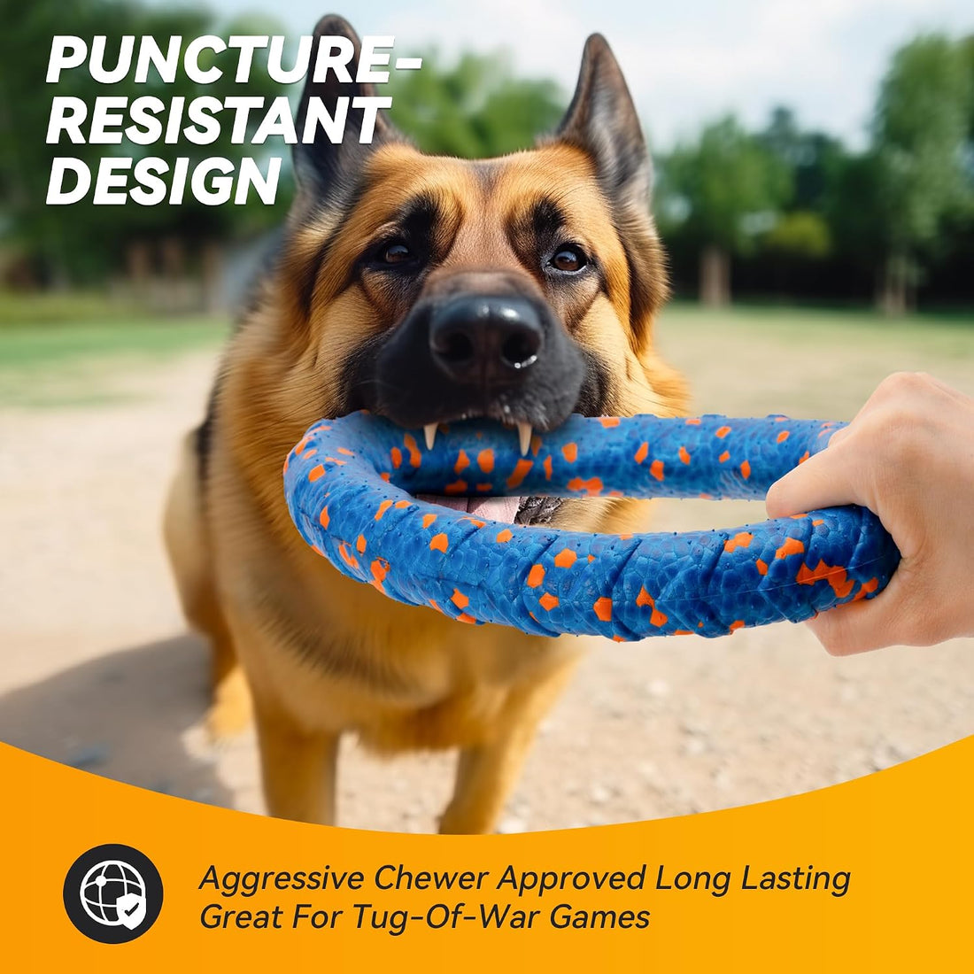 FUSOTO Dog Ring Toy, Indestructible Flying Discs for Throwing Catching