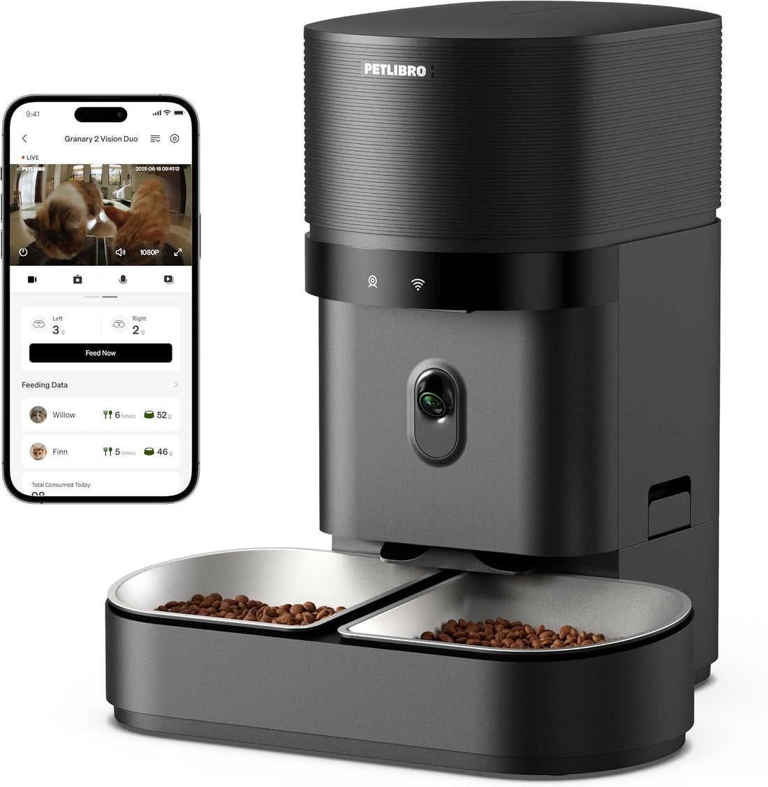 PETLIBRO Automatic Cat Feeder for 2 Cats