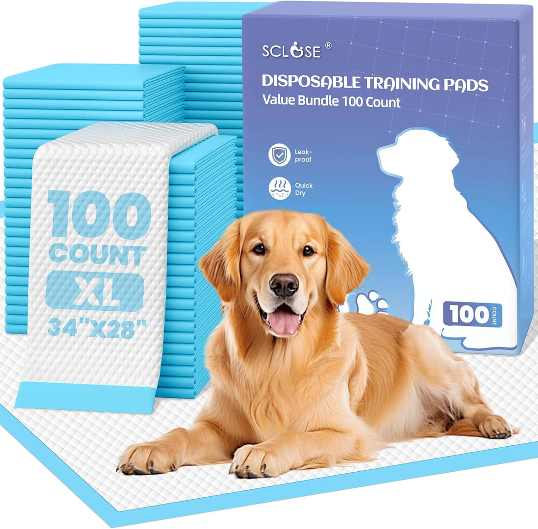 SCLOSE XL Dog Pee Pads 100 Count
