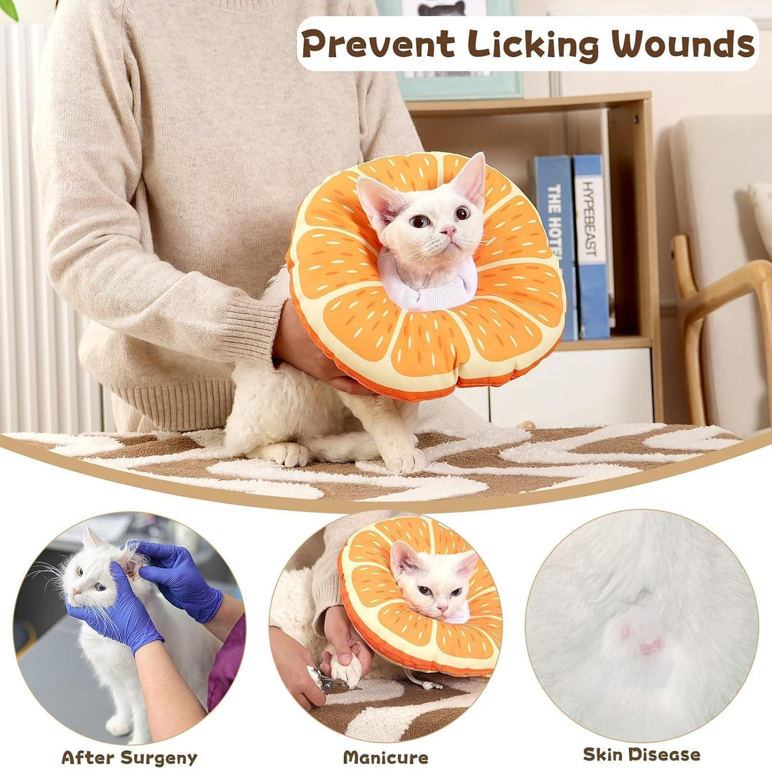 Hoopttay Cat Cone Collar Soft