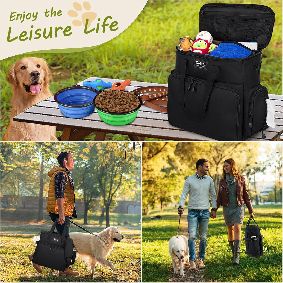 Dog Travel Bag Airline Approved–Pet Travel Tote with Collapsible