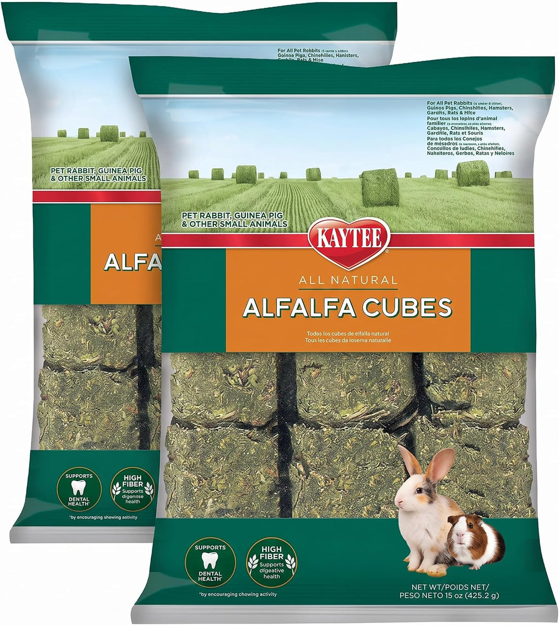 Kaytee Alfalfa Cubes for Rabbits and Guinea Pigs, 15 Oz