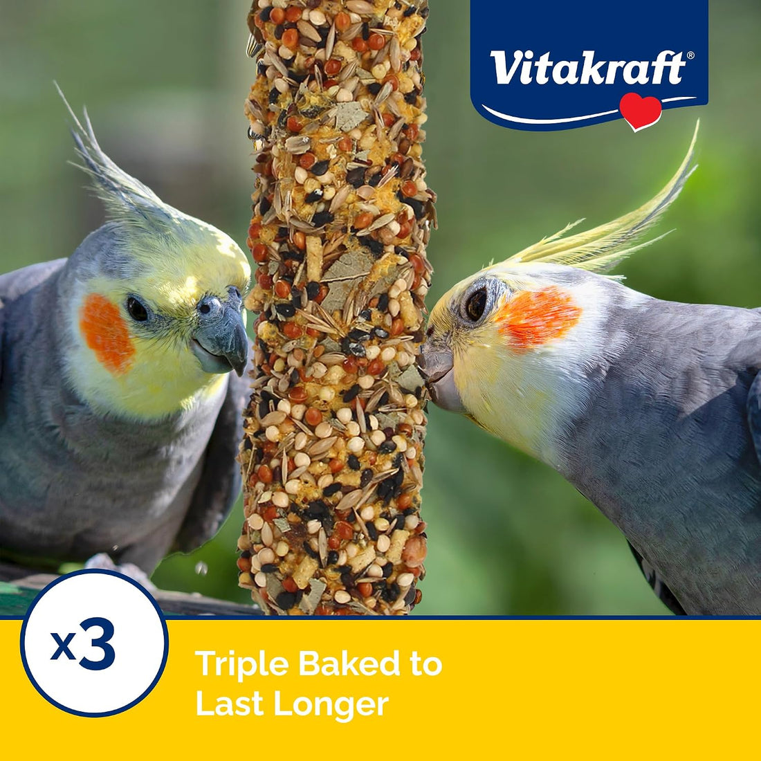 Vitakraft Crunch Sticks Cockatiel Treats Golden Honey Flavor