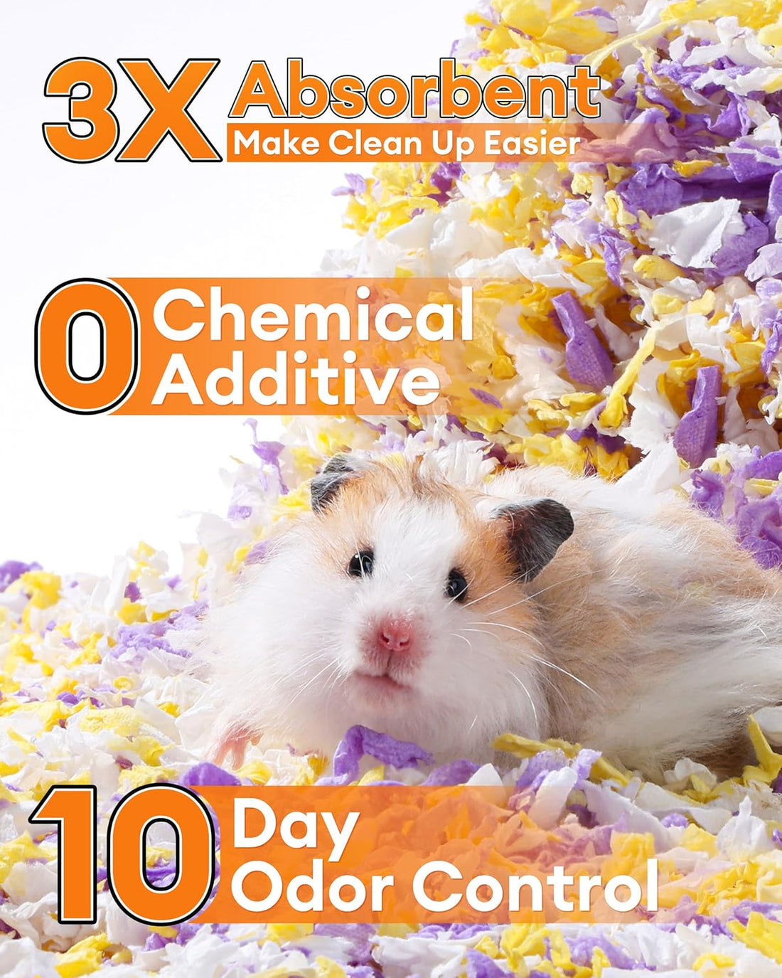 BUCATSTATE Hamster Bedding 15L, 99% Dust-Free Paper Bedding