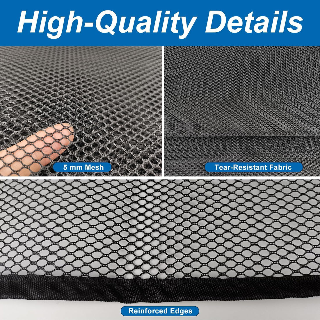 Banister Guard 15ft X 3ft Thick, Balcony Netting for Pets