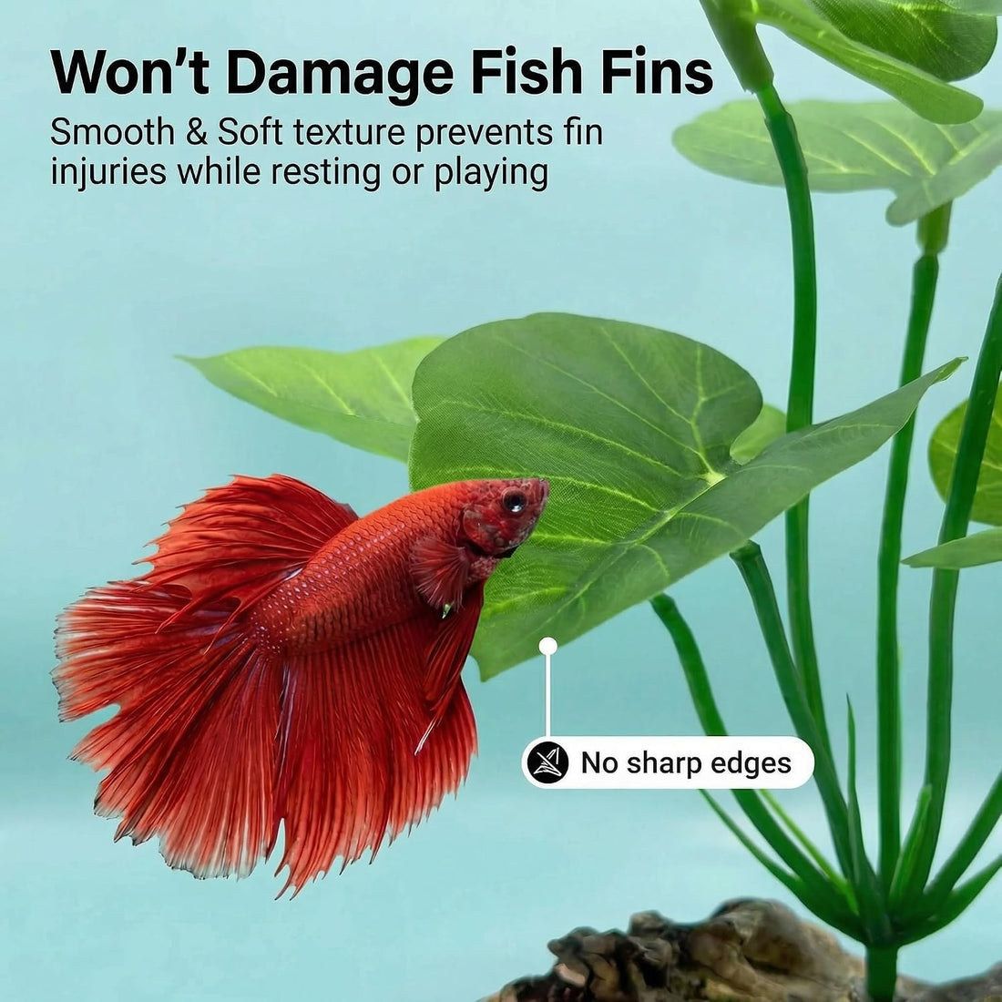 2-Pack Aquarium Decor Fish Tank Decorations 6-inch Betta Fish Tank