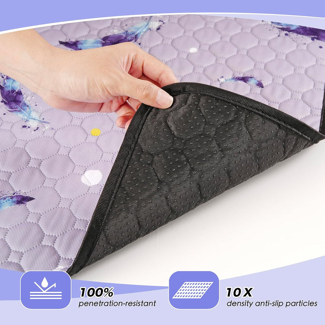 Washable Dog Pee Pads, Non-Slip Waterproof, 36 x 41 in, 2 Pack