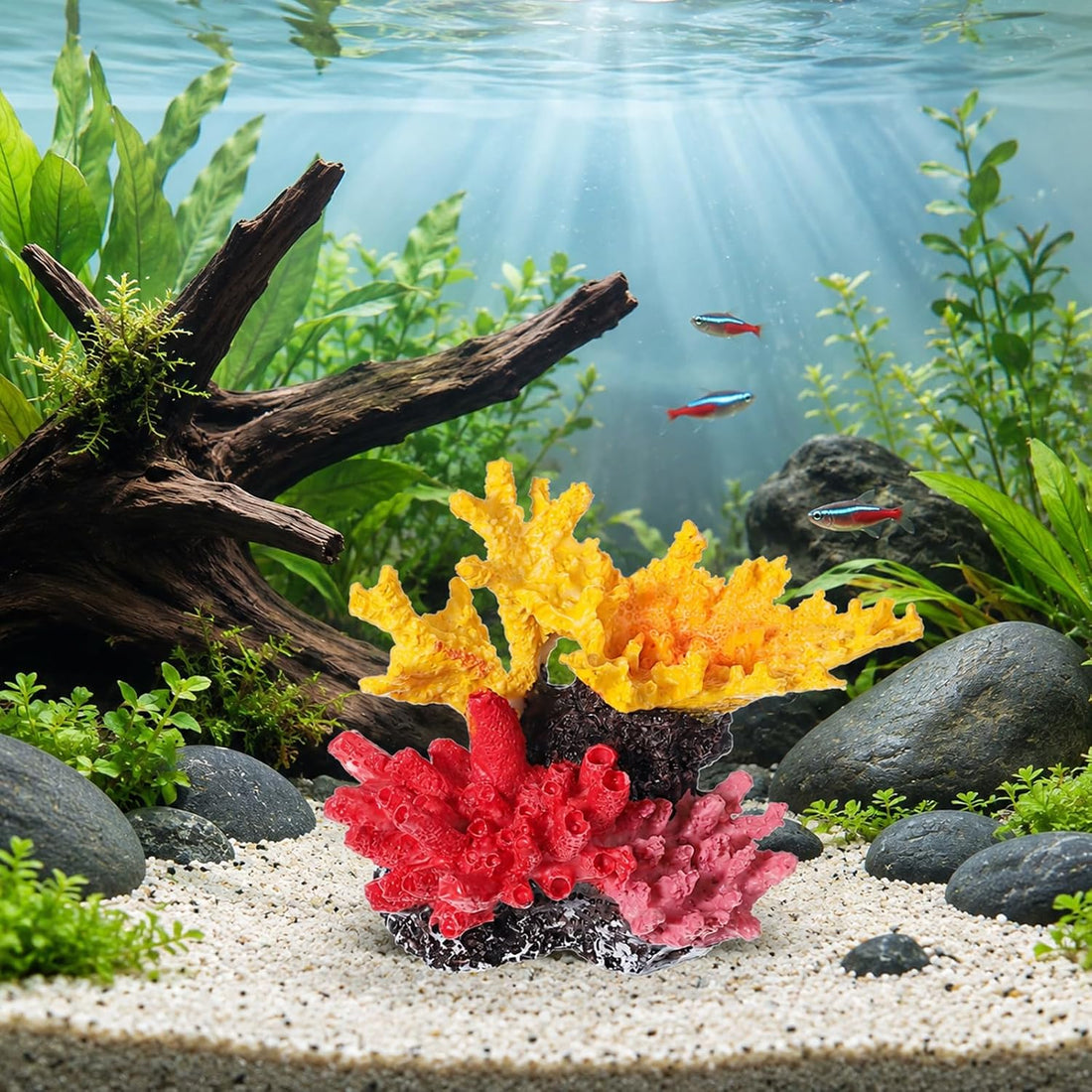 Aquarium Coral Reef Decor, Artificial Fake Coral Ornament