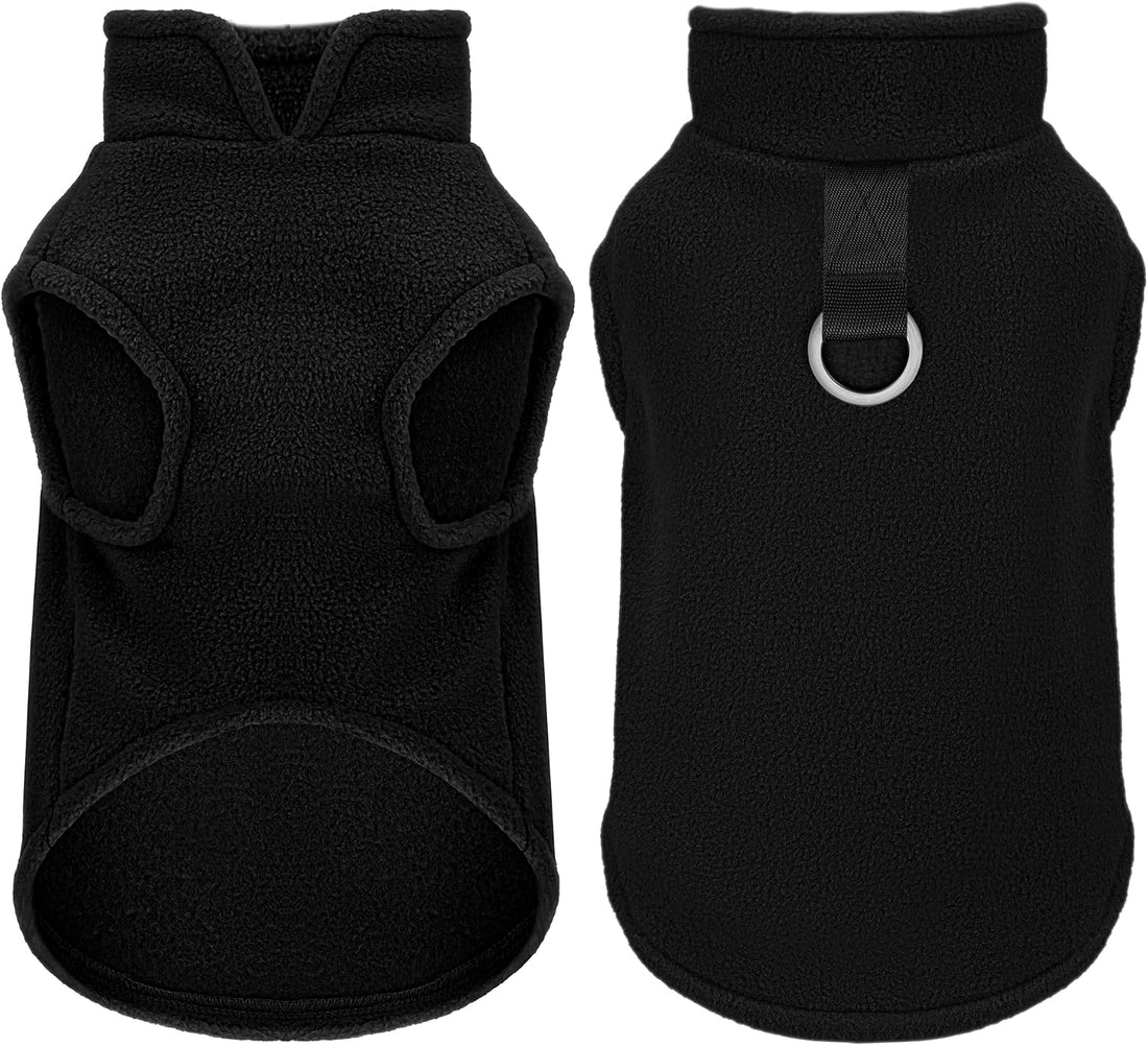 Sleeveless Vest Polyester Dog Jacket Tank Top Leash Ring Turquoise M