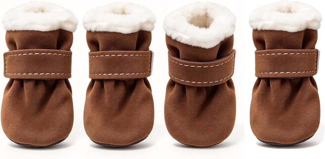 Small Dog Shoes for Winter, Snow Booties for Puppy