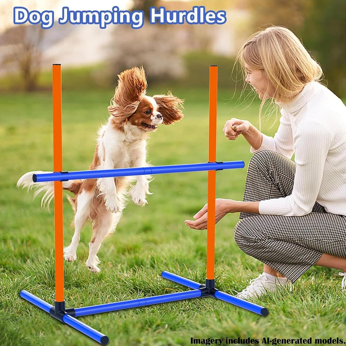 Dog Agility Equipment Set with Jumping Hoop for Agility Training