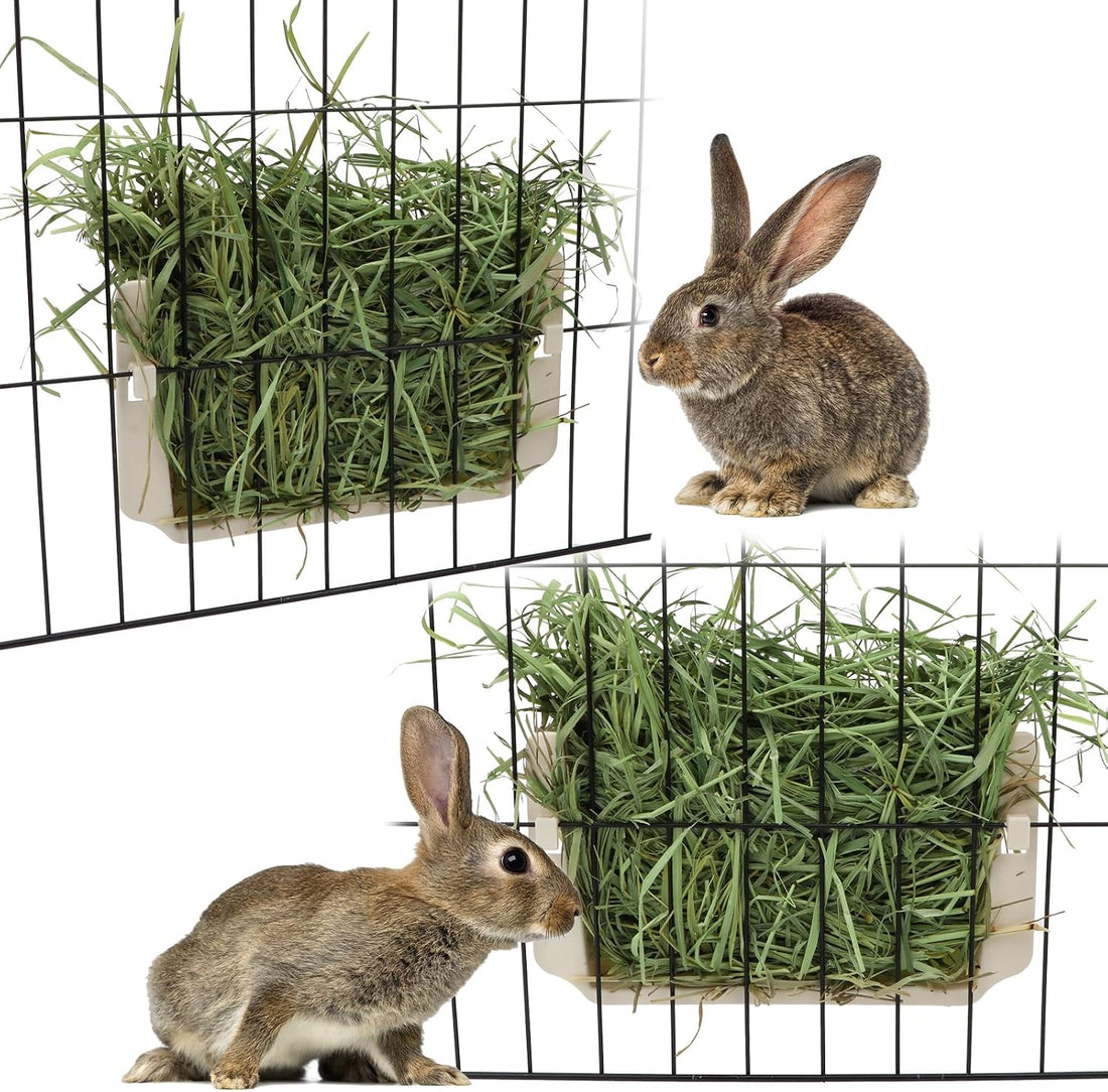 Hypeety Rabbit Hay Feeder Automatic Hay Rack for Guinea Pigs