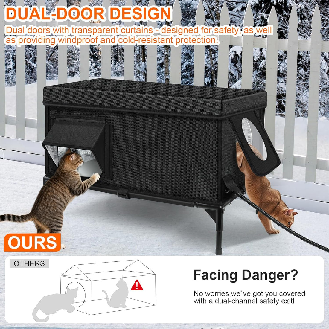 Outdoor Cat House Weatherproof