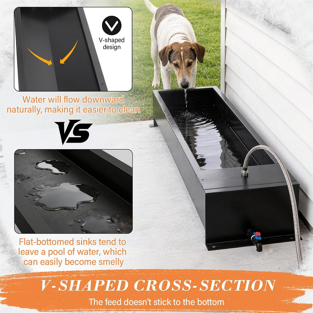 12 Gal Stainless Steel Livestock Water Trough Automatic Waterer