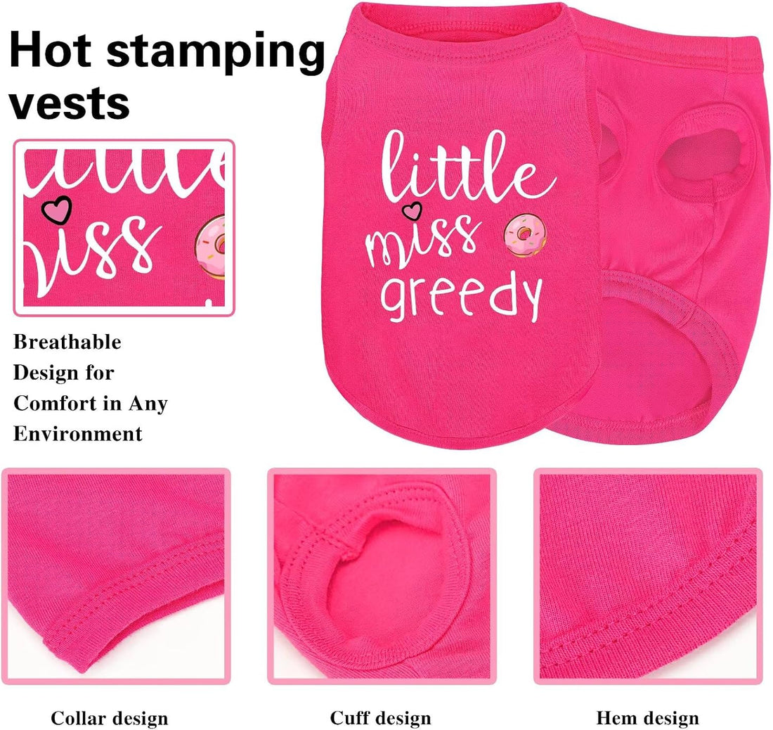 Pink Cotton Dog Shirt with 'Little Miss Princess' Print